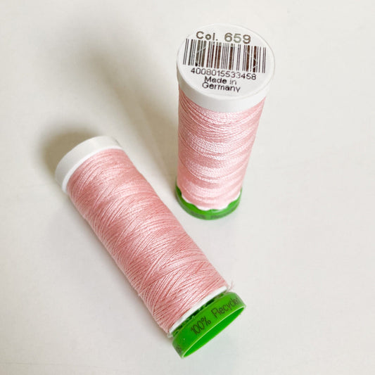 100 m Reel Gütermann Recycled Sew-All Thread in Pink, no. 659