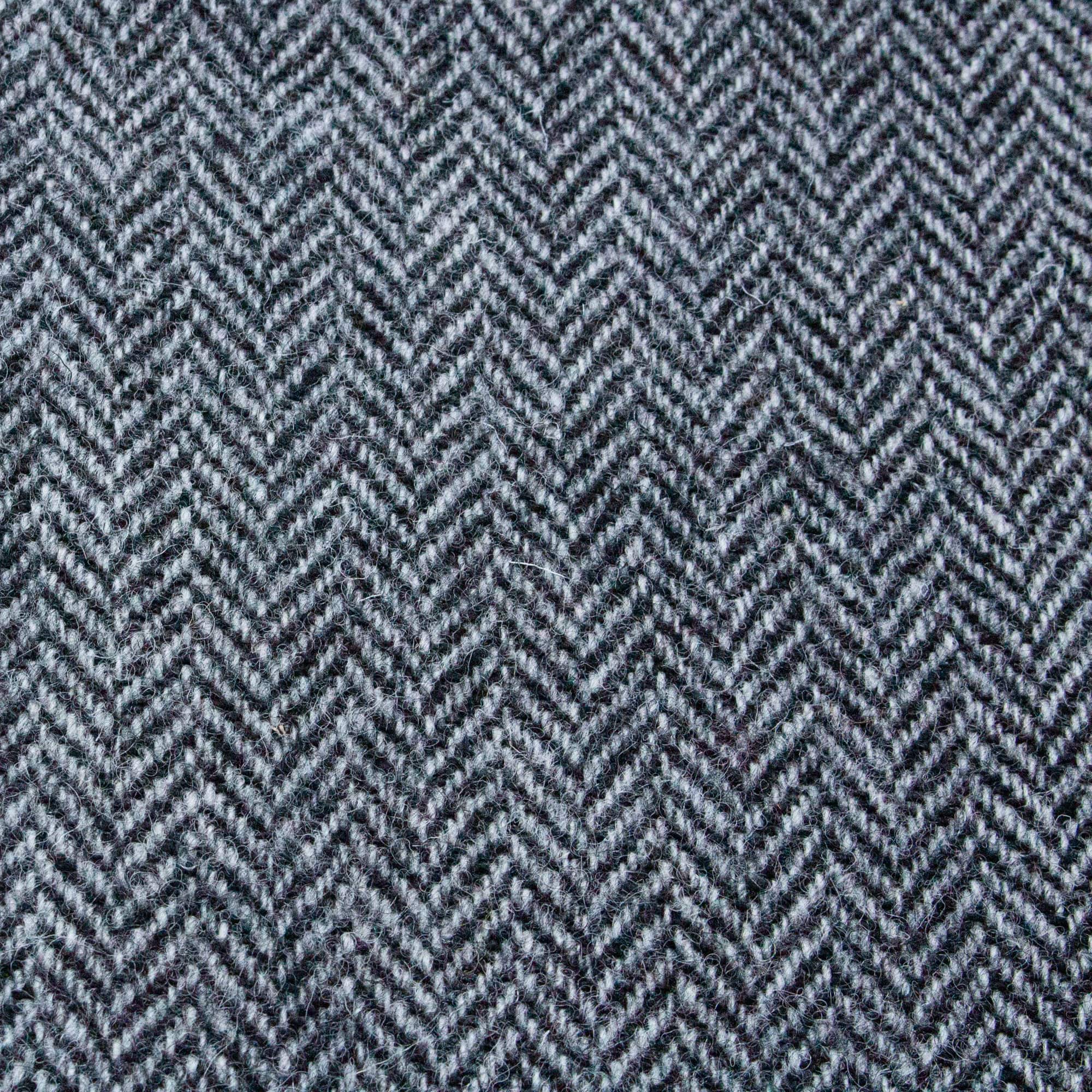 Harris Tweed Handwoven Wool Cloth 'laxdale' Grey Herringbone 