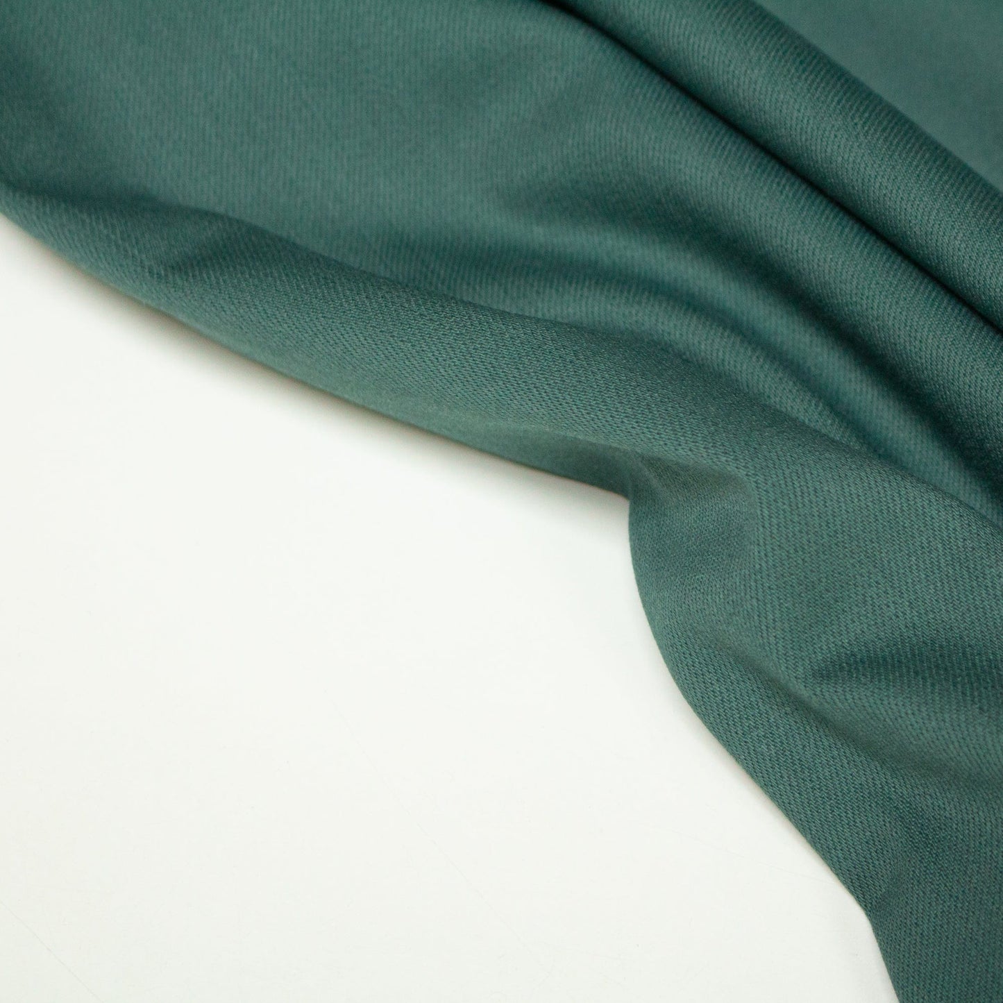 Organic Cotton 8oz Stretch Denim in Cedar Green