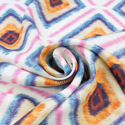 Liberty Fabrics Sycamore Linen 'Geo Jewel'