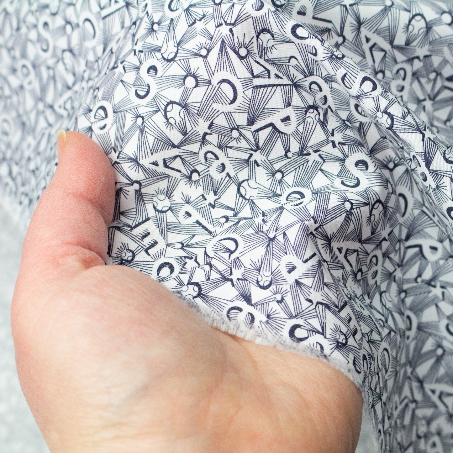 Liberty Fabrics Piccadilly Poplin 'Spaceman' A