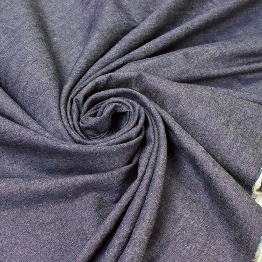 Cotton Chambray in Dark Blue