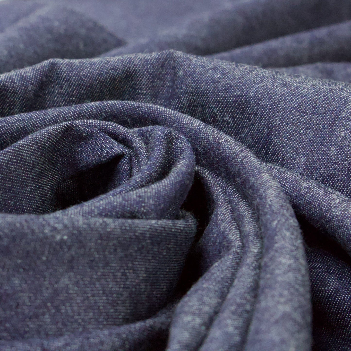 Cotton Chambray in Dark Blue