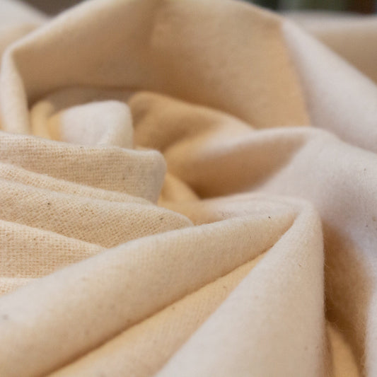 Organic Cotton Flannel, Undyed