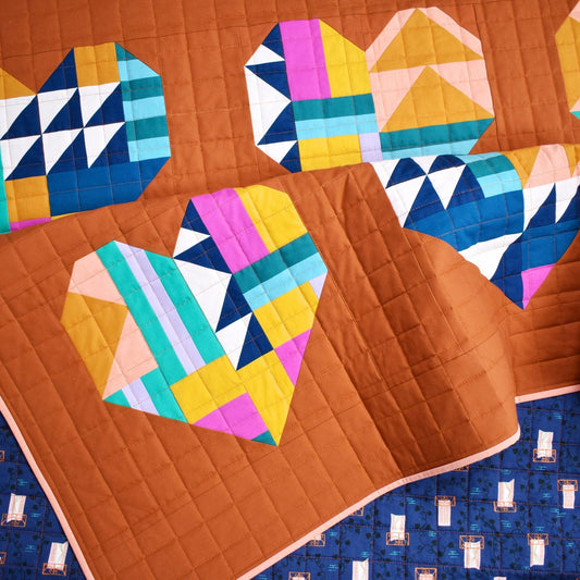 Patchwork & Poodles: Graffiti Hearts Quilt