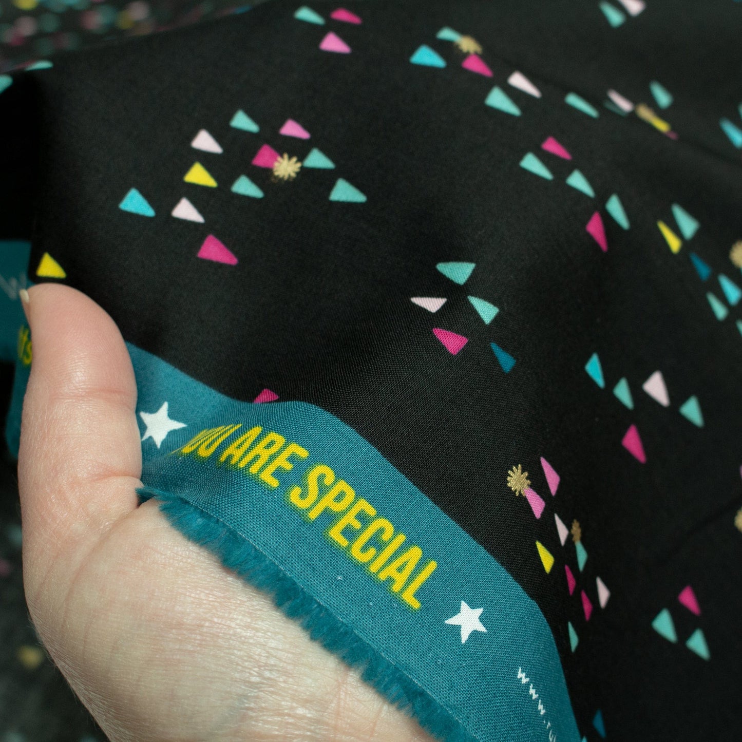 Ruby Star Society Quilting Cotton 'Hats' in Black