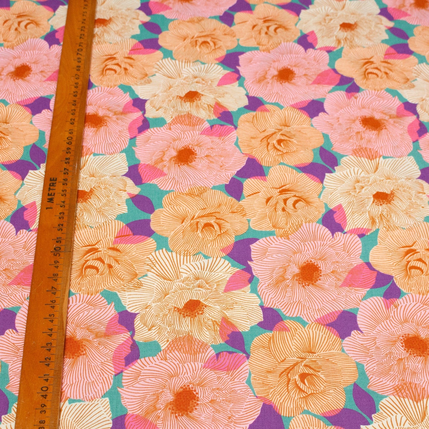 Ruby Star Society 'Camellia' Quilting Cotton 'Parlor' in Watercress