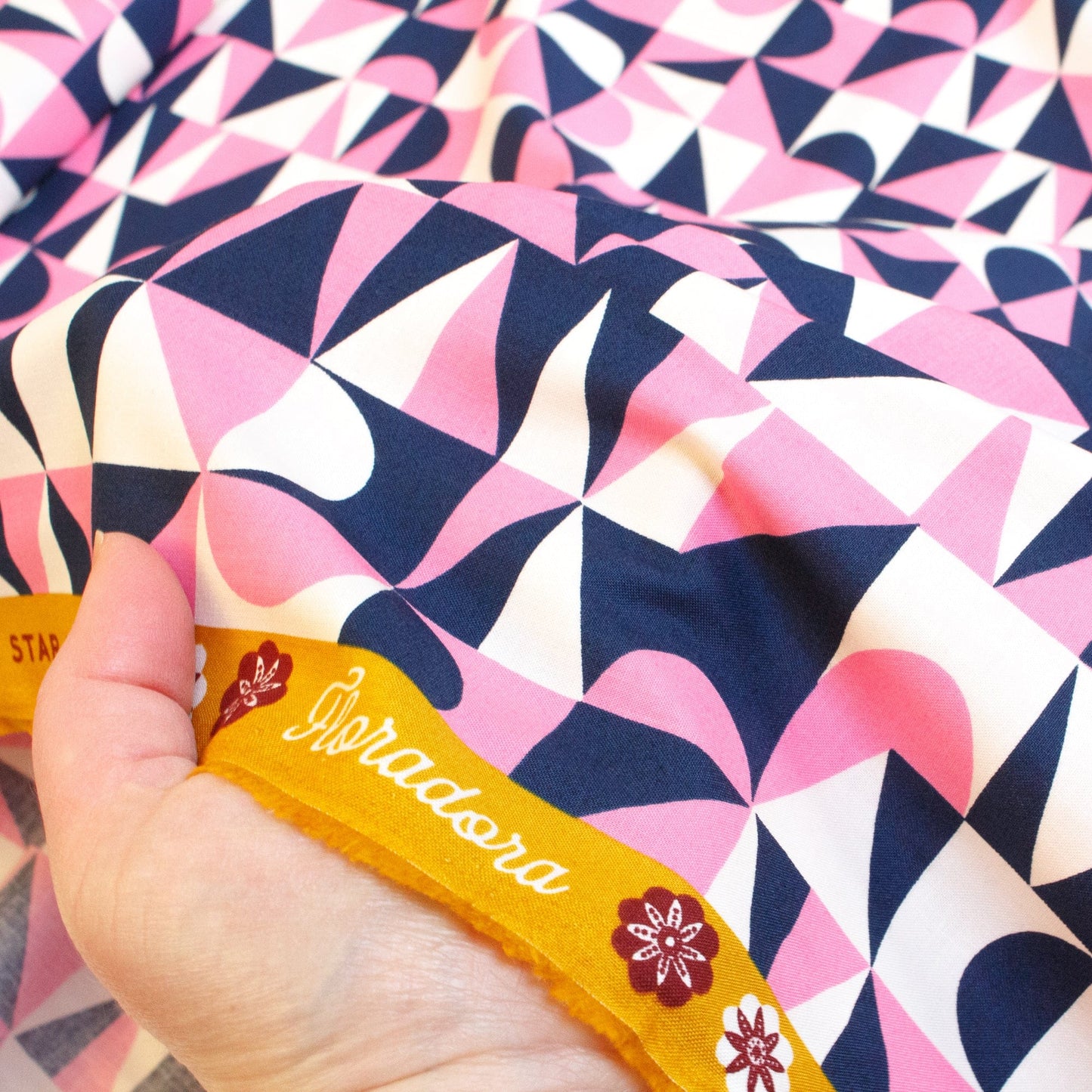 Ruby Star Society 'Floradora' Quilting Cotton 'Building Blocks' in Navy