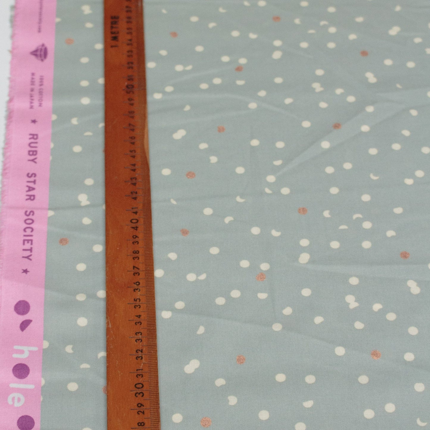 Ruby Star Society Quilting Cotton 'Hole Punch Dot' in Pewter