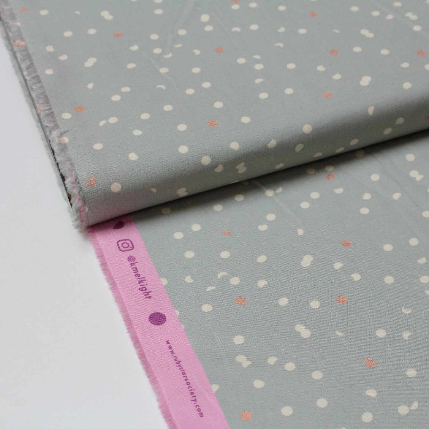 Ruby Star Society Quilting Cotton 'Hole Punch Dot' in Pewter