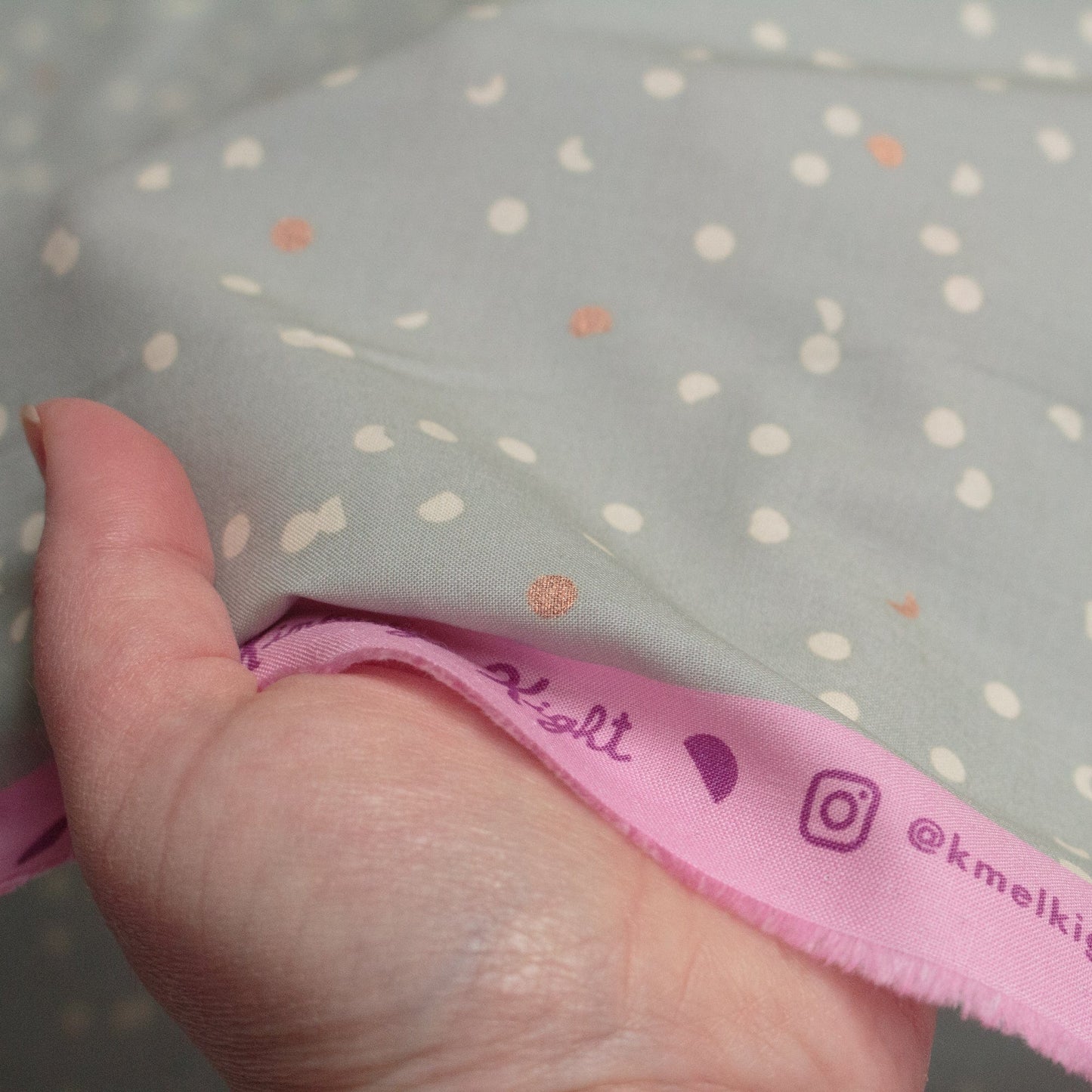 Ruby Star Society Quilting Cotton 'Hole Punch Dot' in Pewter