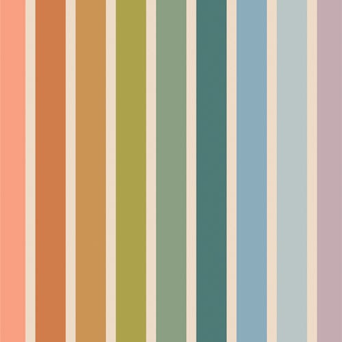 Art Gallery Fabrics 'Slow Summer' Cotton Canvas: 'Summer Stripe'