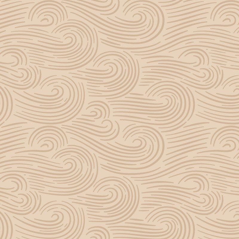 Cloud 9 Organic 'Naturally Wild' Cotton Quiltback 'Spring Breeeze' in Natural