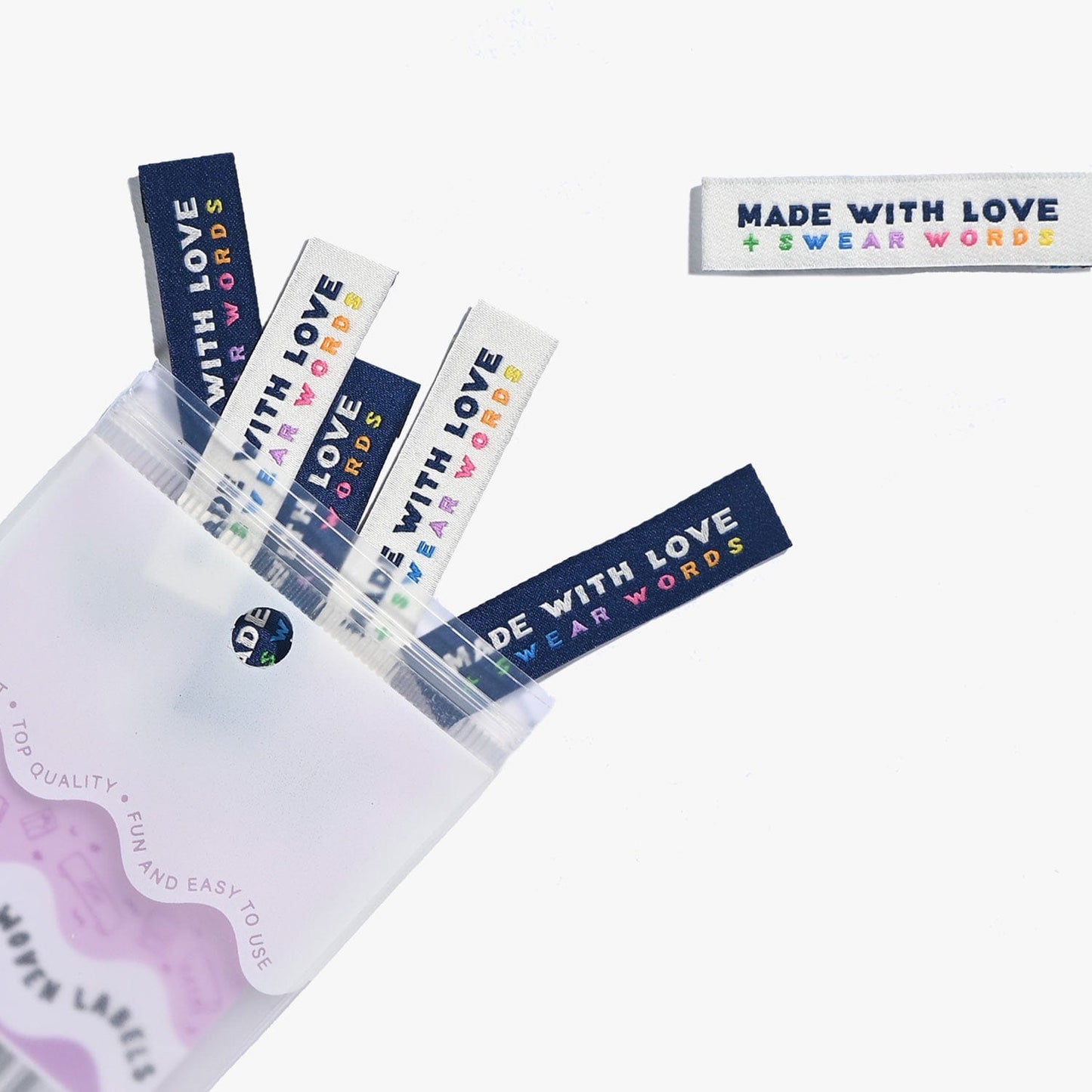 Kylie and the Machine Sewing Labels: 'Made With Love and Swear Words'