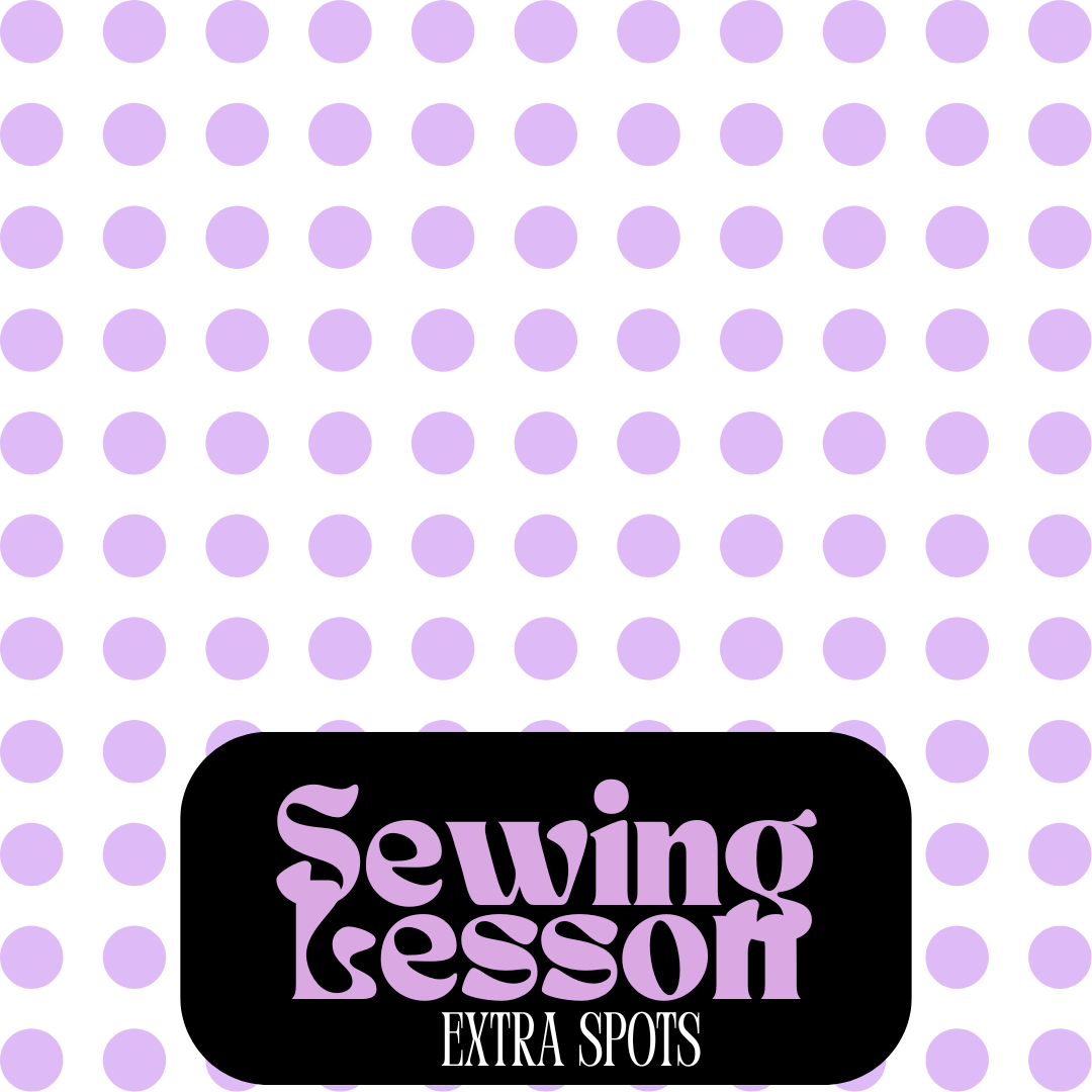 Sewing Lesson: Extra Spot