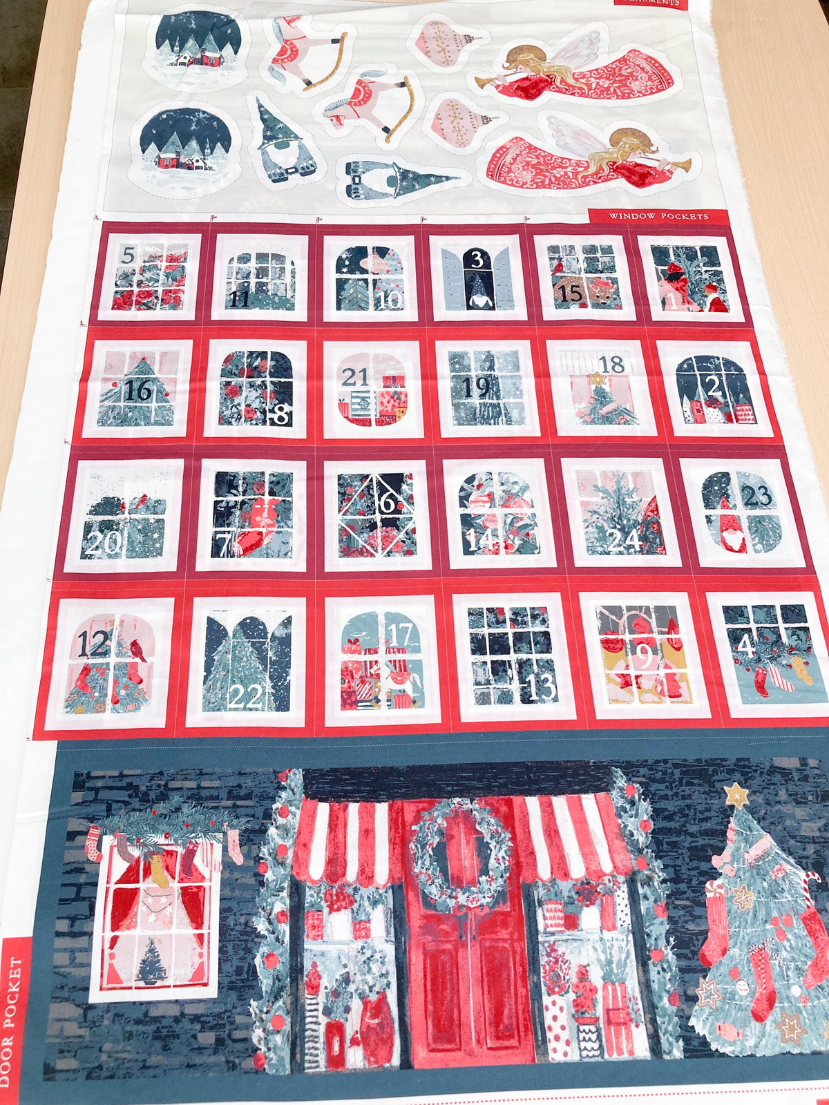 Art Gallery Fabrics 'Adventale': Fine Cotton Advent Calendar Panel