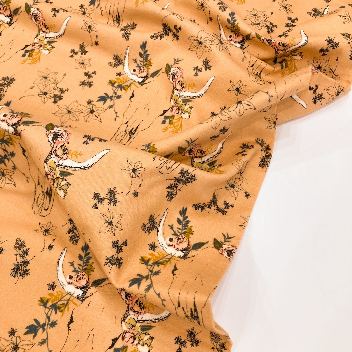 Art Gallery Fabrics Cotton Flannel 'Artifact' in Terra