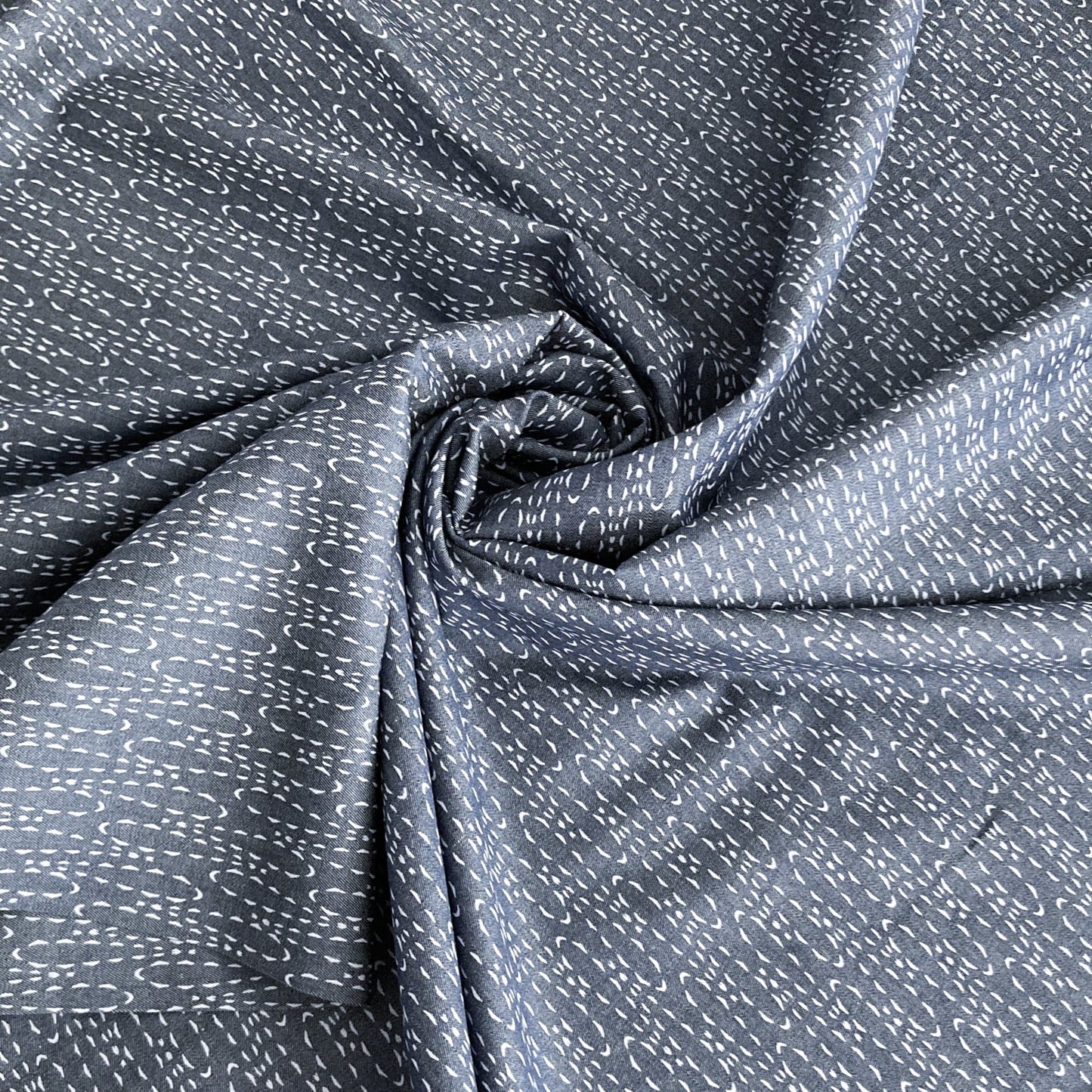 Art Gallery Fabrics Lightweight Cotton Denim: 'Casted Loops'