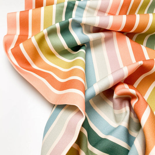 Art Gallery Fabrics 'Slow Summer' Cotton Canvas: 'Summer Stripe'