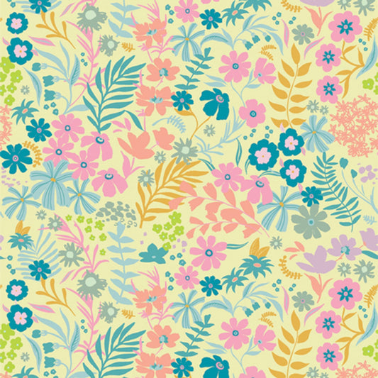 Art Gallery Fabrics 'Costeira': Premium Cotton 'Brisa de Flores'