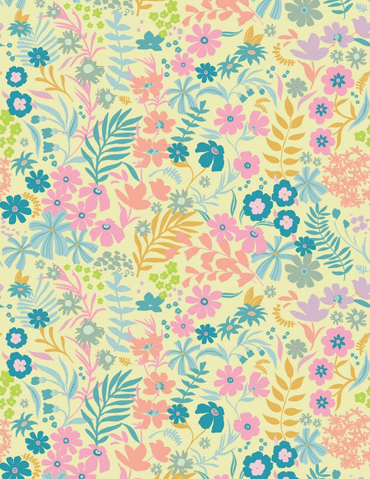 Art Gallery Fabrics 'Costeira': Premium Cotton 'Brisa de Flores'