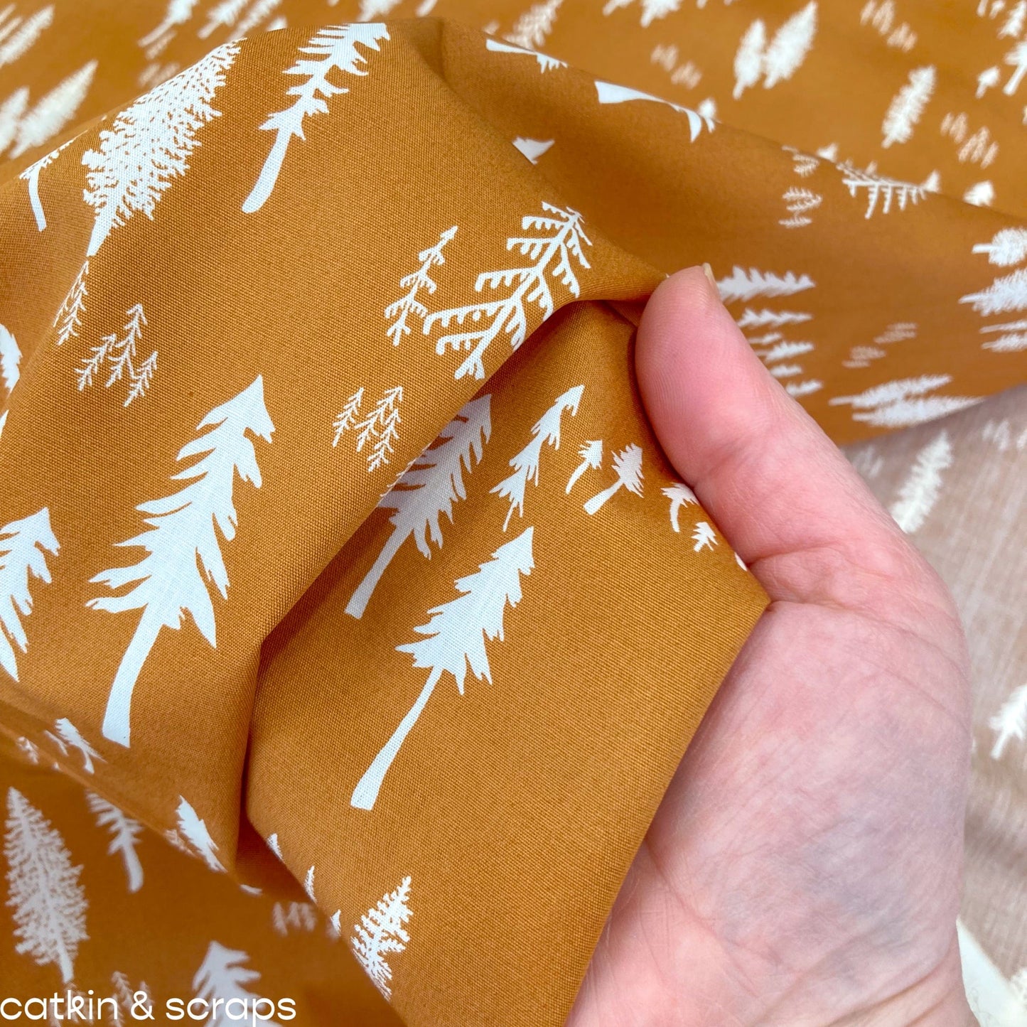 Art Gallery Fabrics 'Roots of Nature' Fine Cotton 'Timberland Three'
