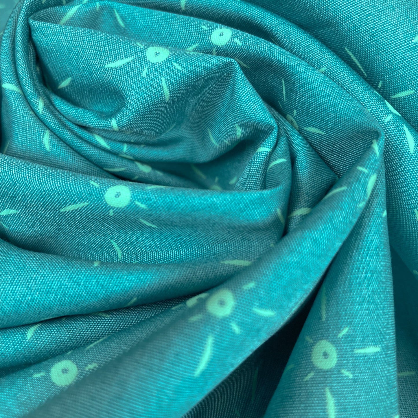 Art Gallery Fabrics 'Land of Enchantment': Premium Cotton 'Luminaria Turquoise'