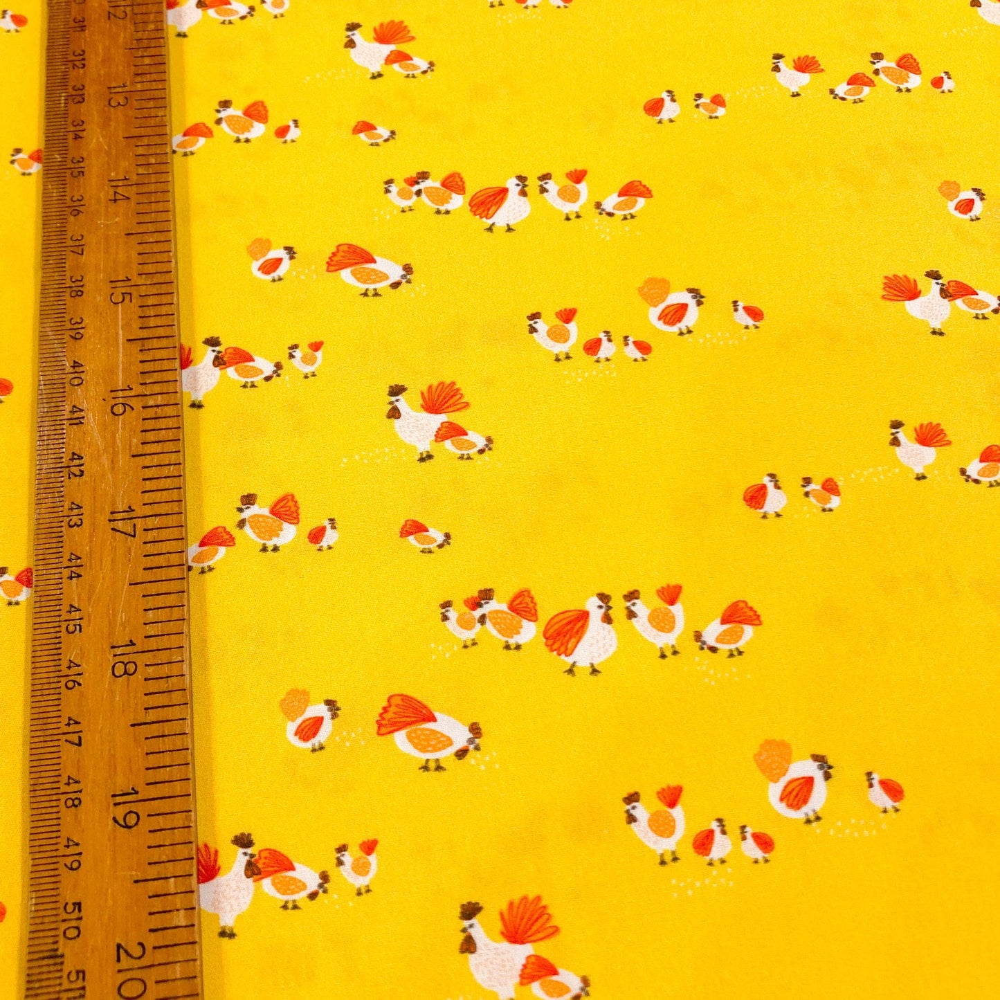 Art Gallery Fabrics 'Grow and Harvest' Fine Cotton - 'Roaming Hens' in Sun