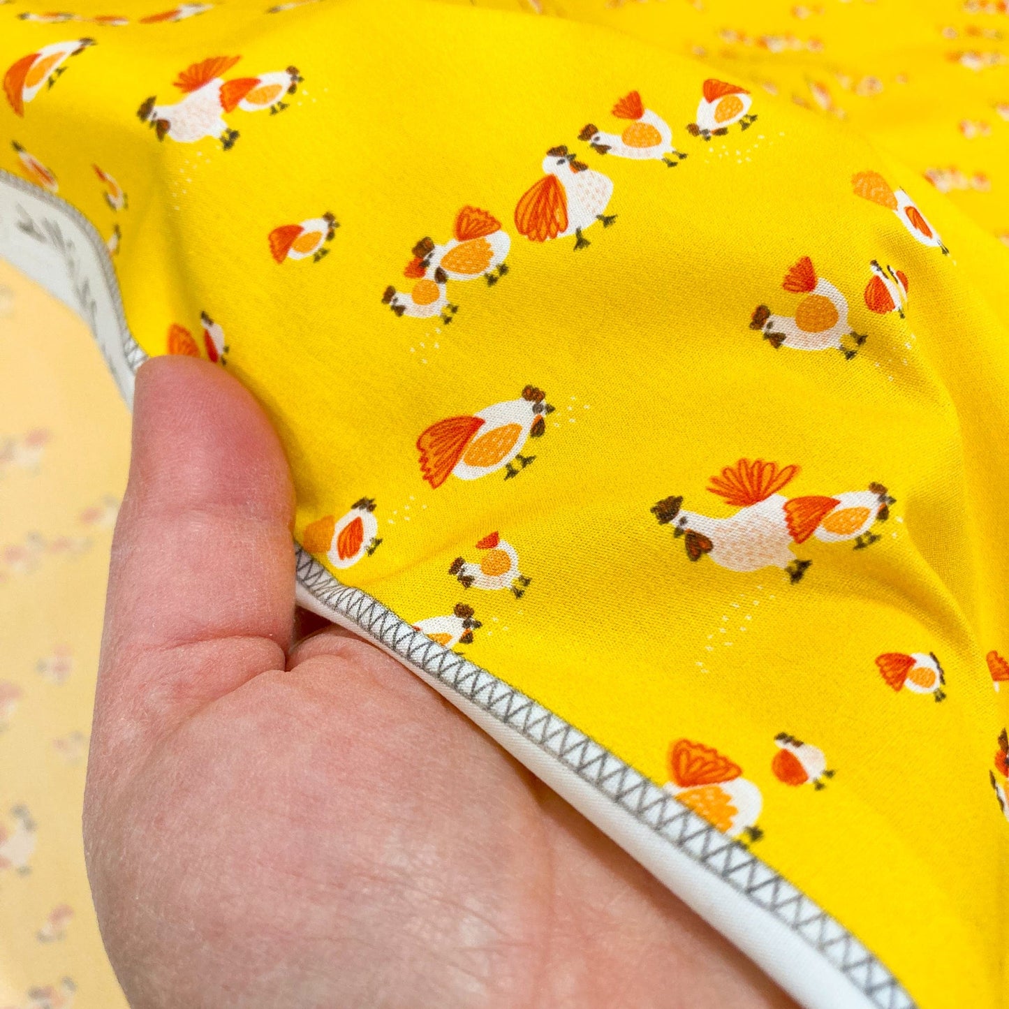 Art Gallery Fabrics 'Grow and Harvest' Fine Cotton - 'Roaming Hens' in Sun