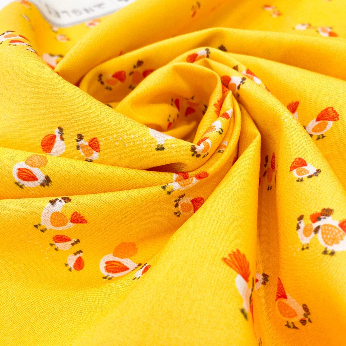 Art Gallery Fabrics 'Grow and Harvest' Fine Cotton - 'Roaming Hens' in Sun