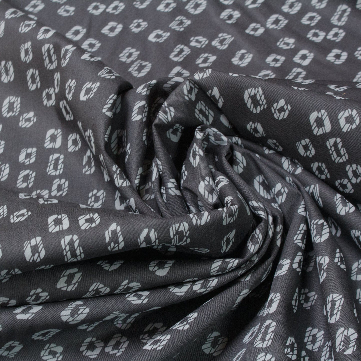 Art Gallery Fabrics - Fine Cotton - Duality Fusion 'Woodblock Black'