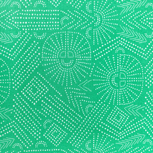 Art Gallery Fabrics 'Flight Path' Fine Cotton - 'Your Path' in Clover