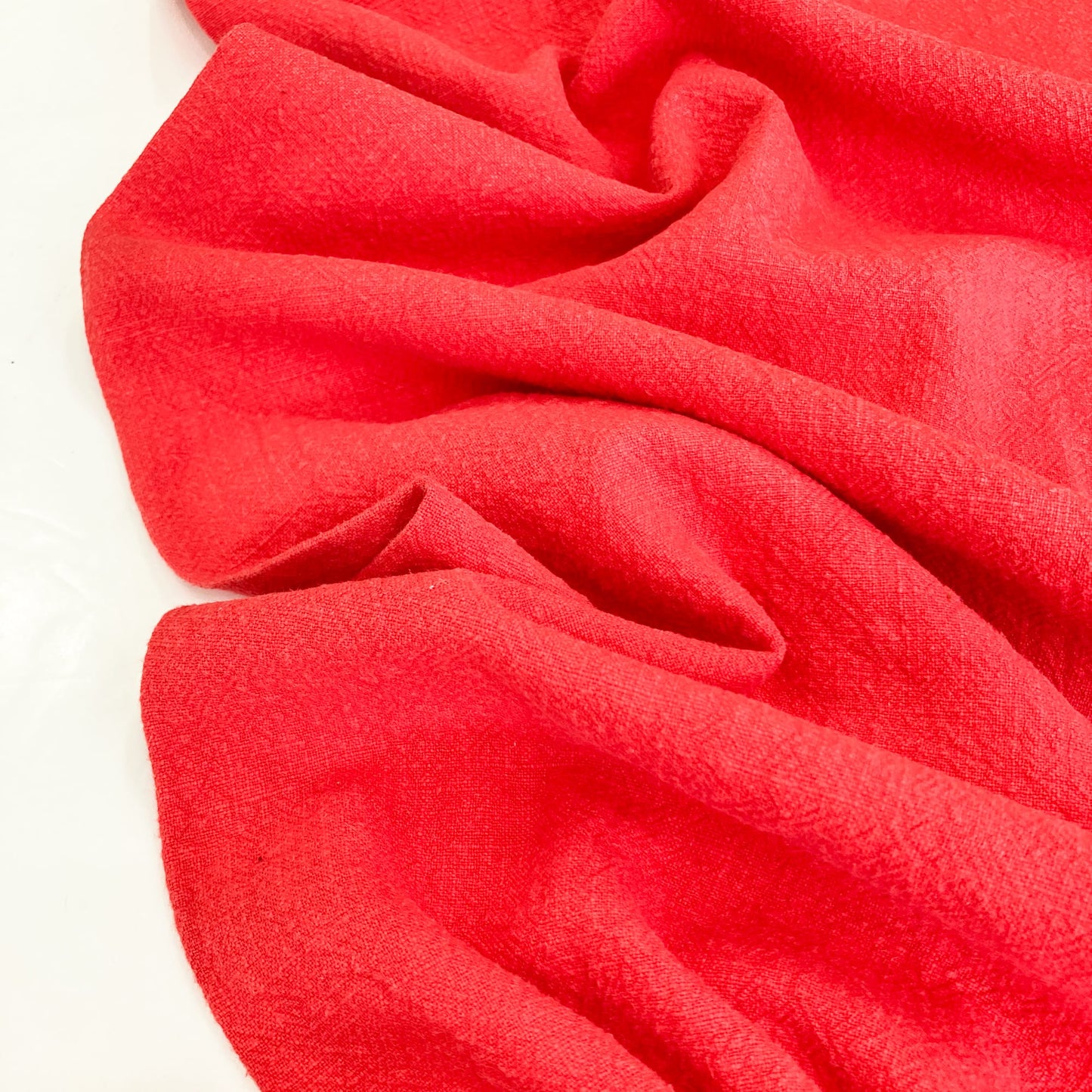Washed Ramie in Red
