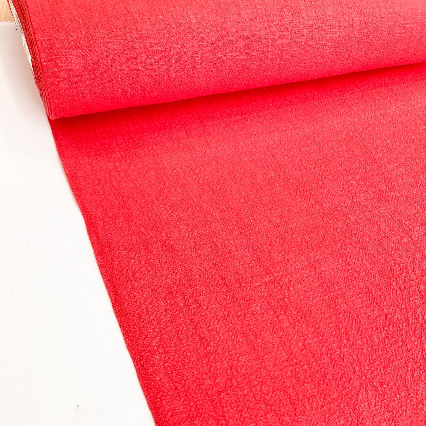 Washed Ramie in Red