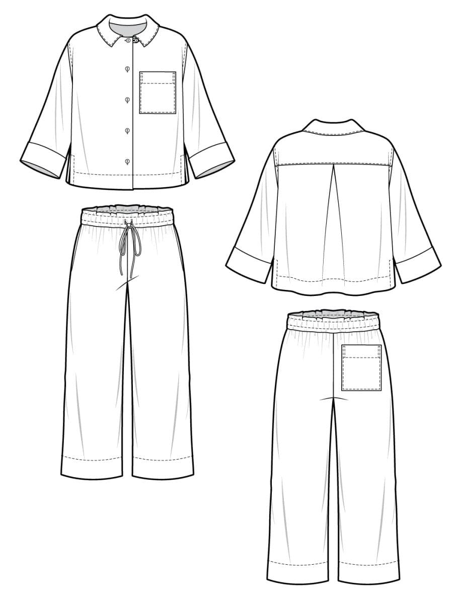 Closet Core Patterns: Fran Pajamas