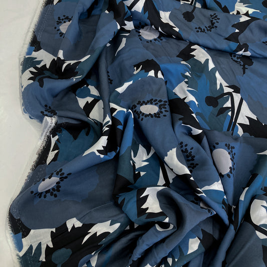 Cloud 9 'Co-Existing' Fine Rayon 'Blue Flowers'