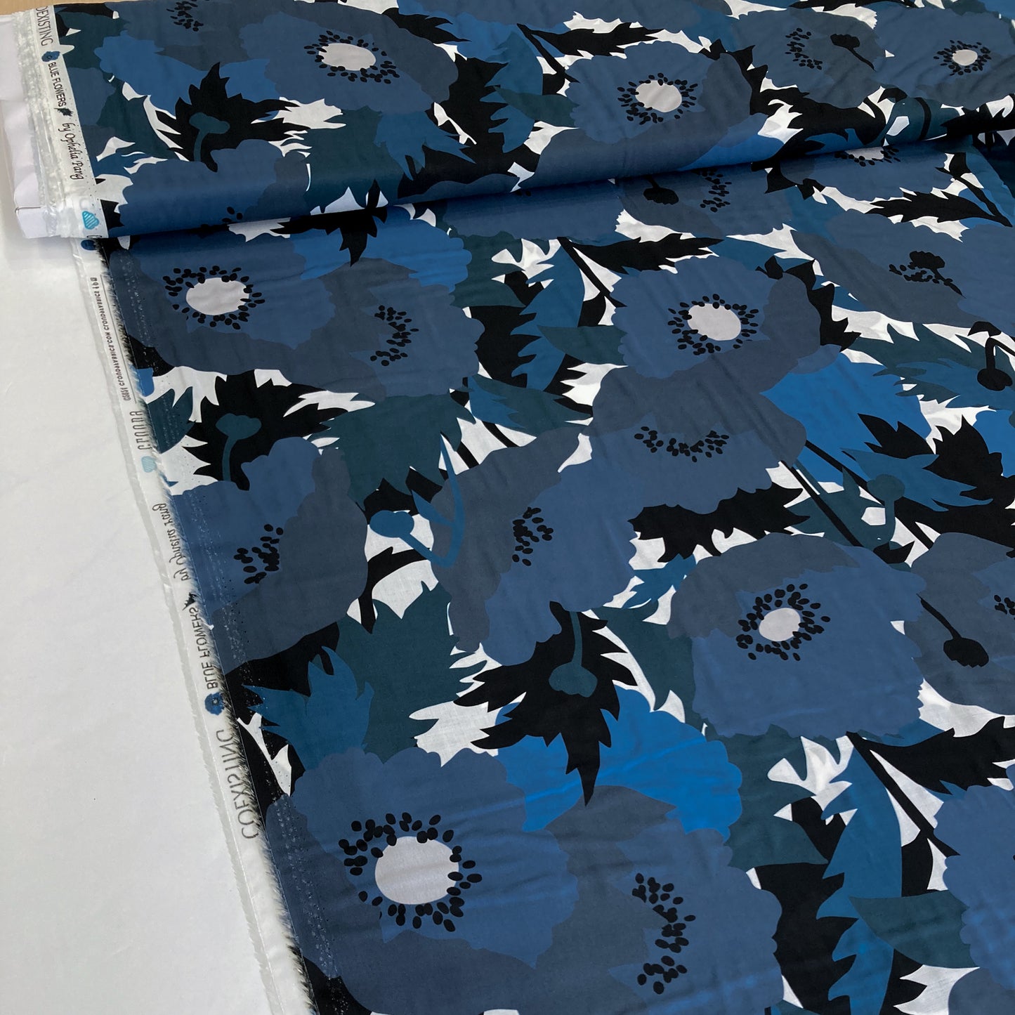 Cloud 9 'Co-Existing' Fine Rayon 'Blue Flowers'