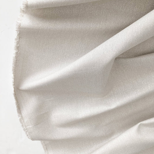 Cloud 9 Organic Cotton and Metallic 'Glimmer Solid' in Silver