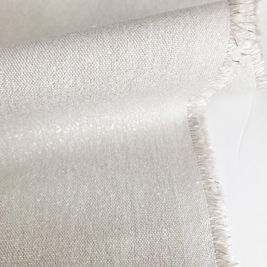 Cloud 9 Organic Cotton and Metallic 'Glimmer Solid' in Silver