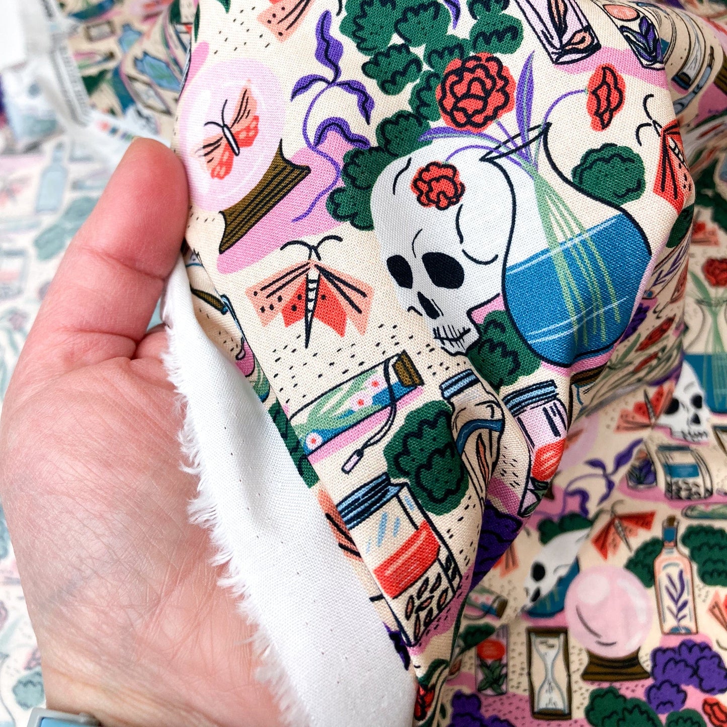 Cloud 9 Organic 'Secret of the Oracle' Quilting Cotton 'Apothecary'