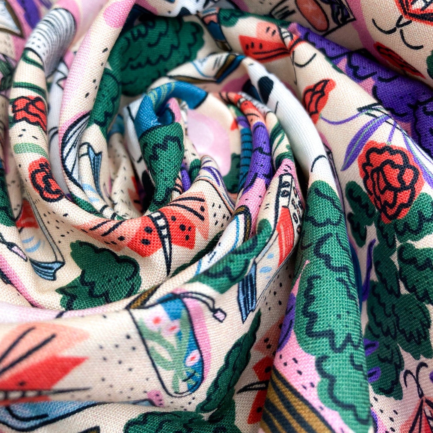 Cloud 9 Organic 'Secret of the Oracle' Quilting Cotton 'Apothecary'