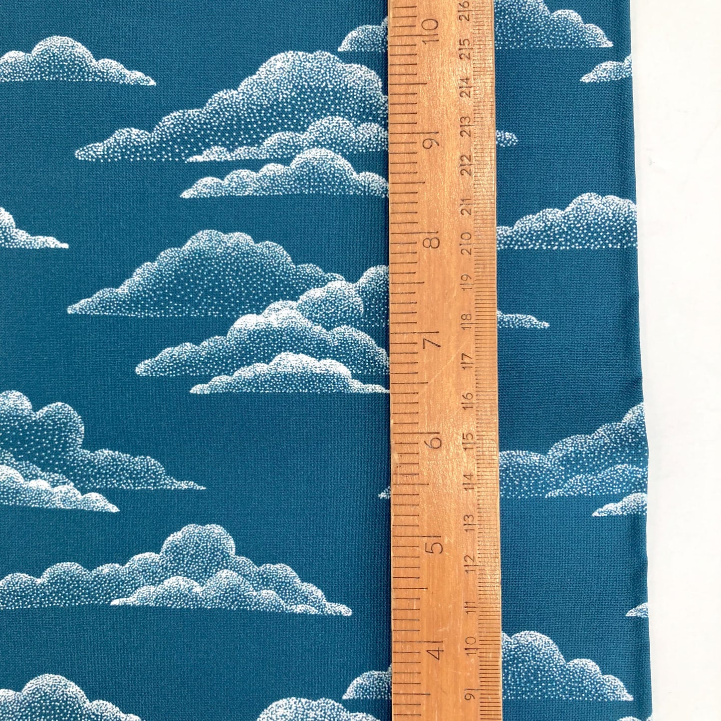 Cloud 9 Organic 'Baltic Woodland' Quilting Cotton 'Light Clouds'