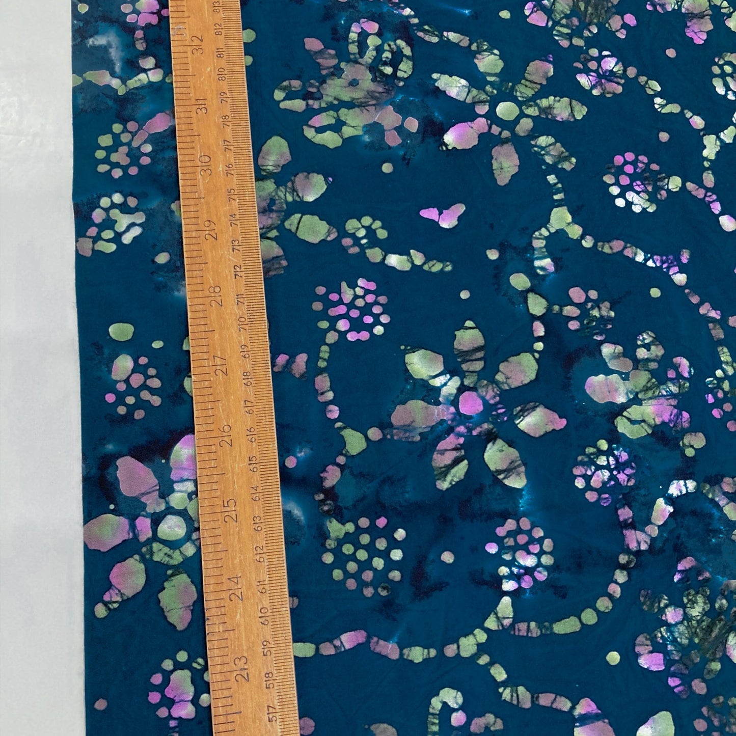 Fabric Freedom Cotton Batik 'Indigo Floral'