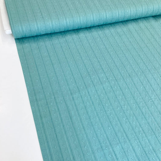 Cotton Dobby Voile in Sea Green