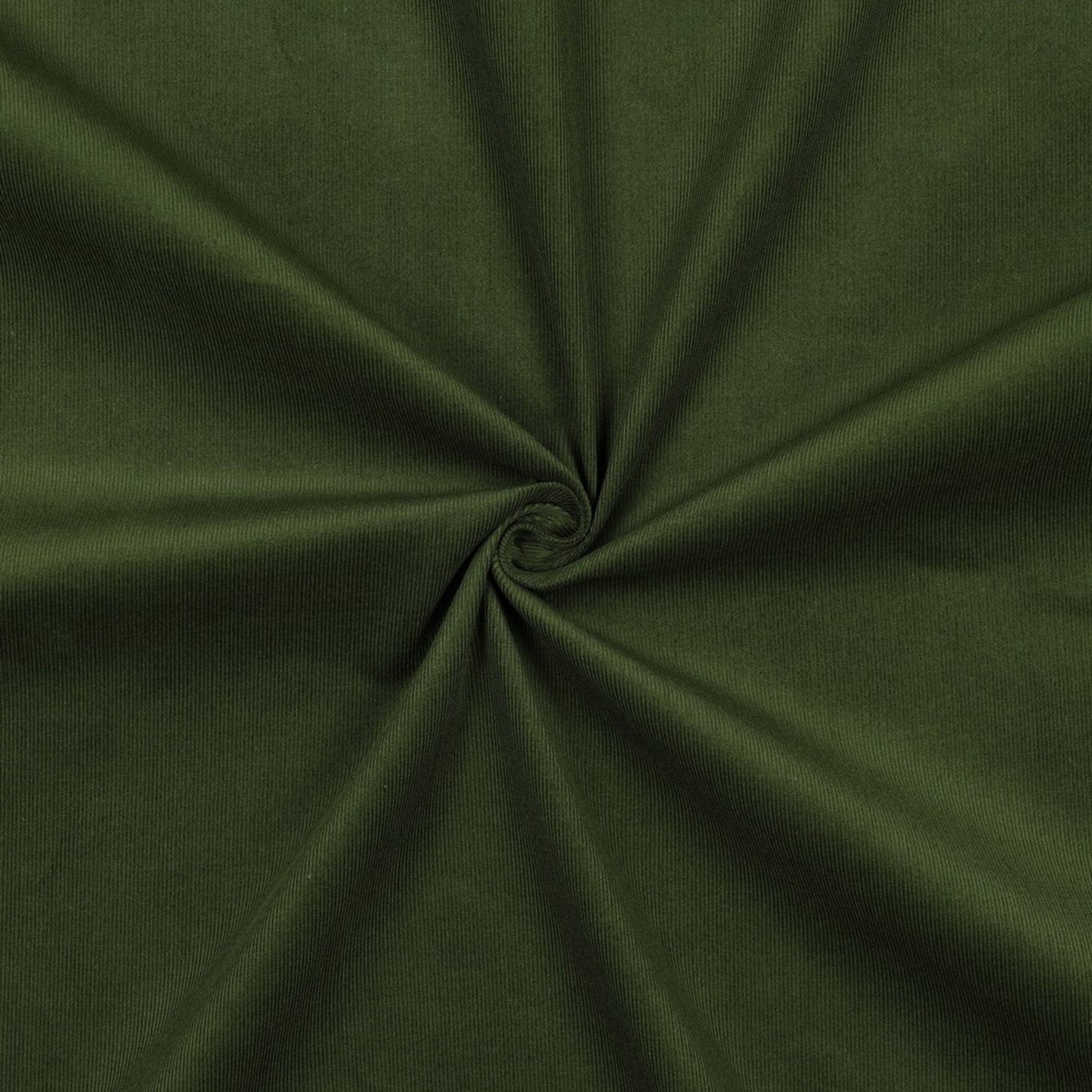 Cotton Needlecord in Forest Green