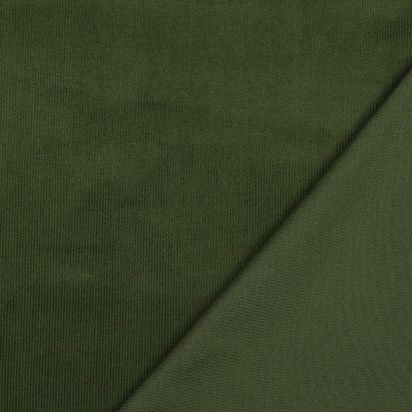Cotton Needlecord in Forest Green