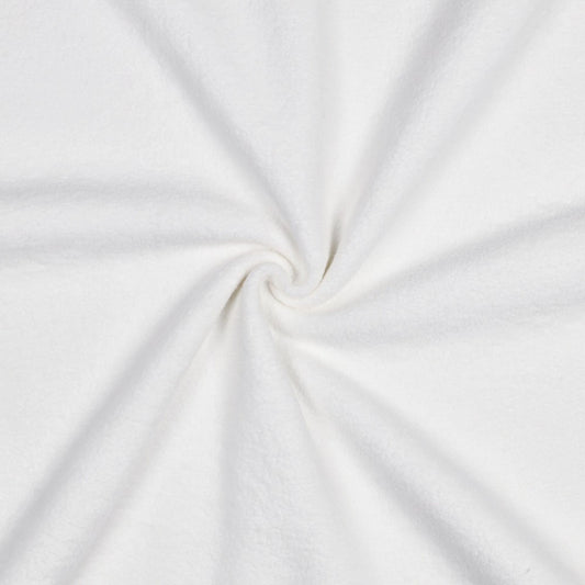 Cotton Sherpa Knit in White