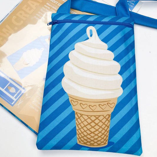 Moda Cut Sew Create Kit: Ice Cream Shoulder Bag