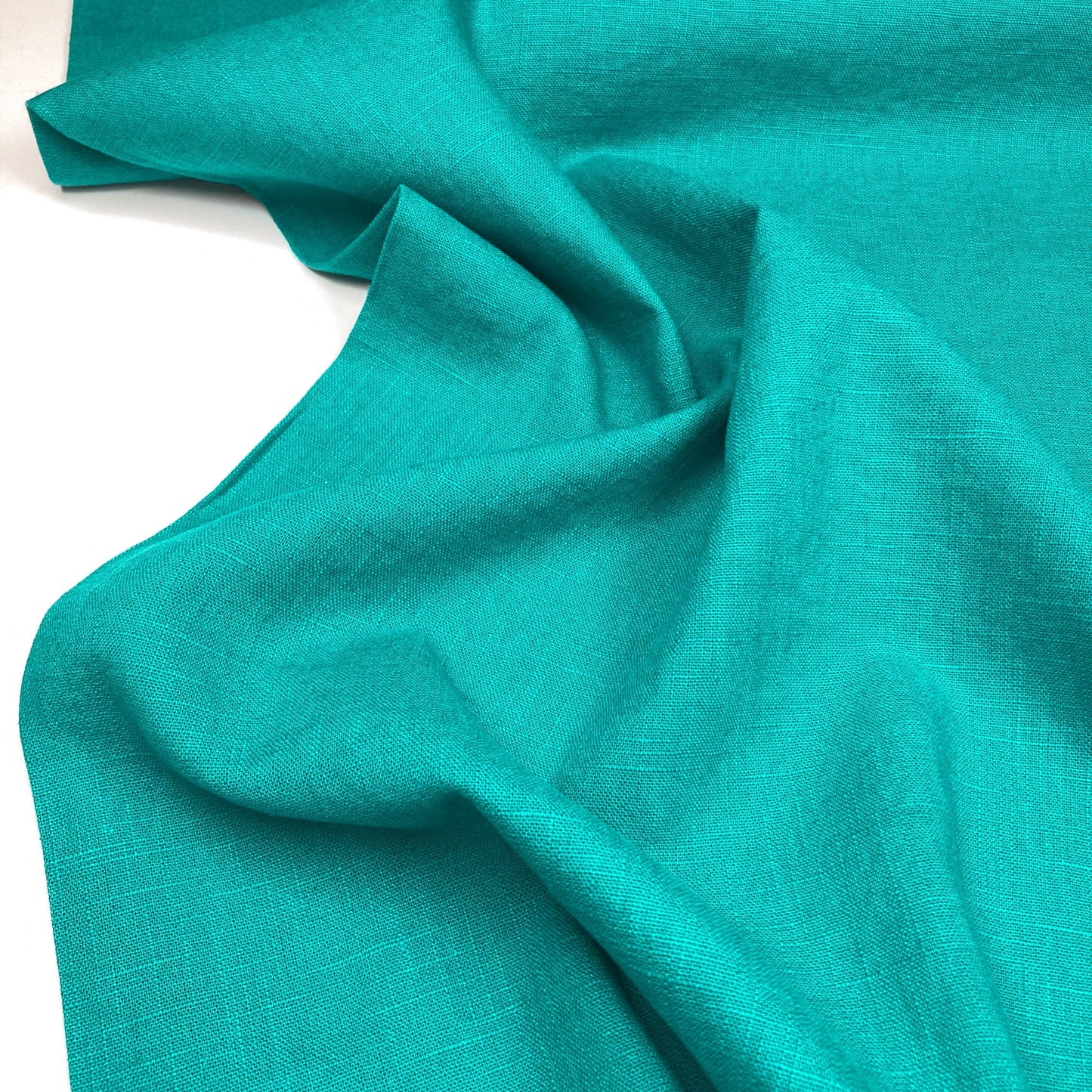 Washed Linen in Turquoise