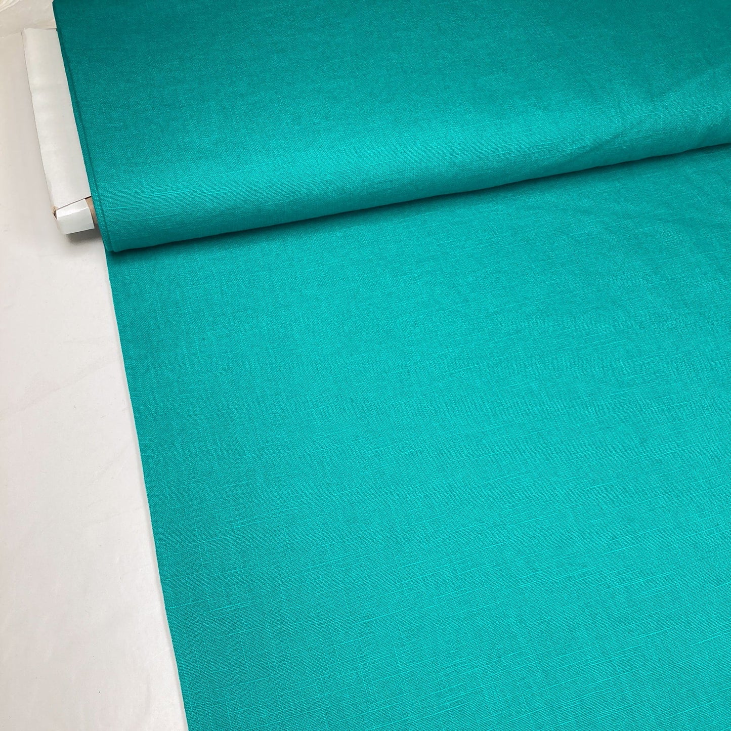 Washed Linen in Turquoise